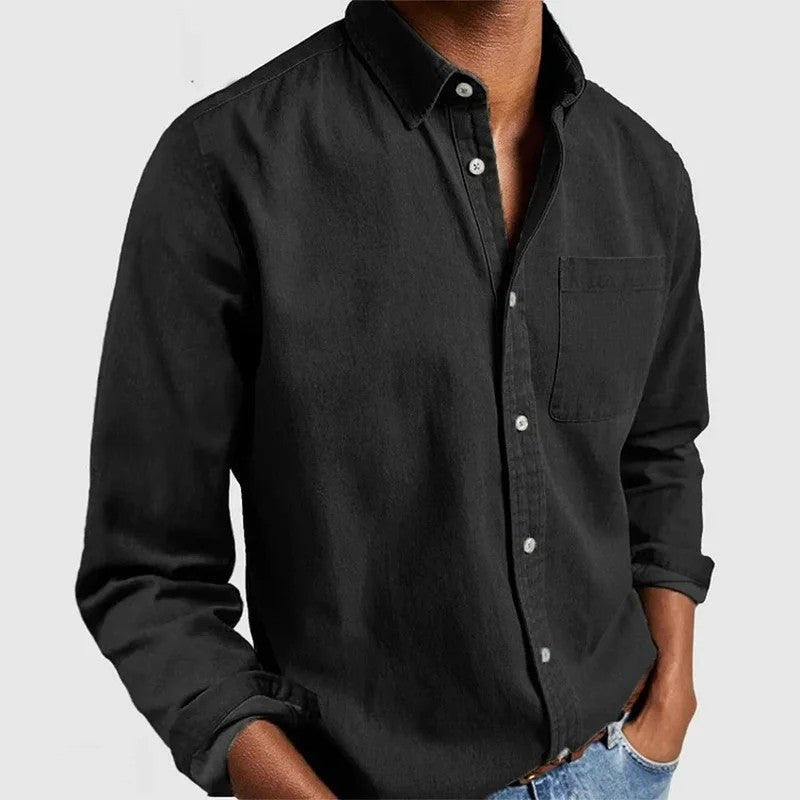 Rivani Relaxed Cotton Button-Up Shirt
