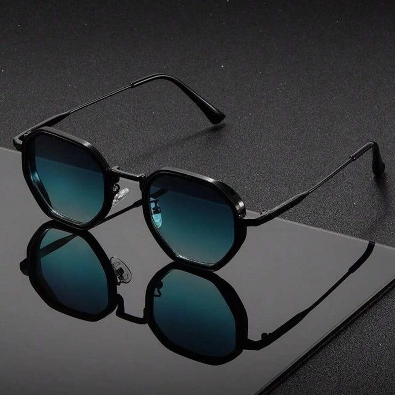 Veyron Geometric Metal Frame Sunglasses
