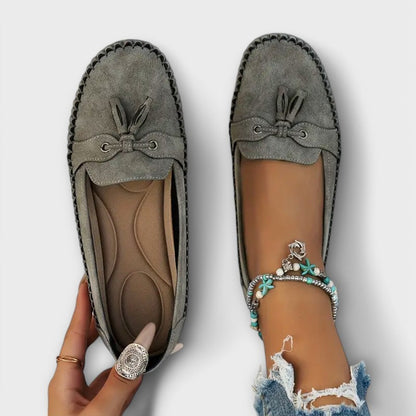 Luvina Relaxed Tassel Moccasin Loafers