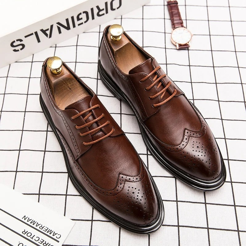 Arvello Wingtip Brogue Dress Shoes