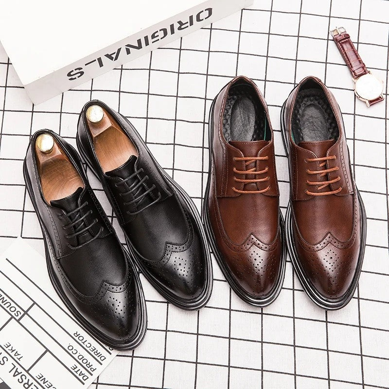 Arvello Wingtip Brogue Dress Shoes