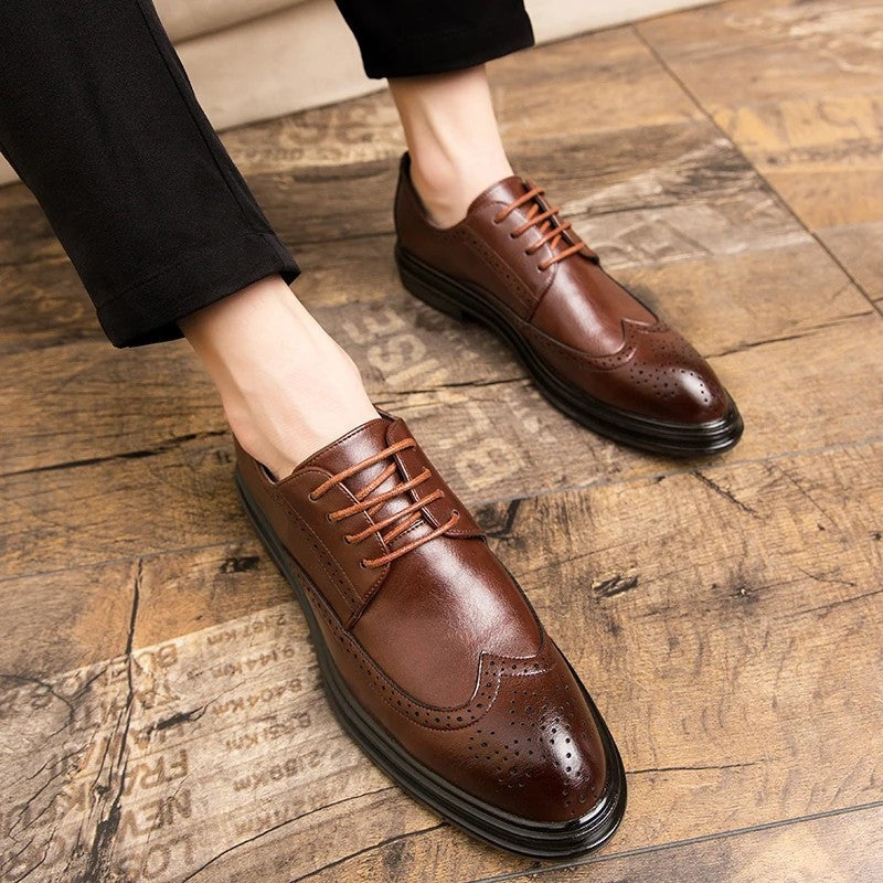 Arvello Wingtip Brogue Dress Shoes
