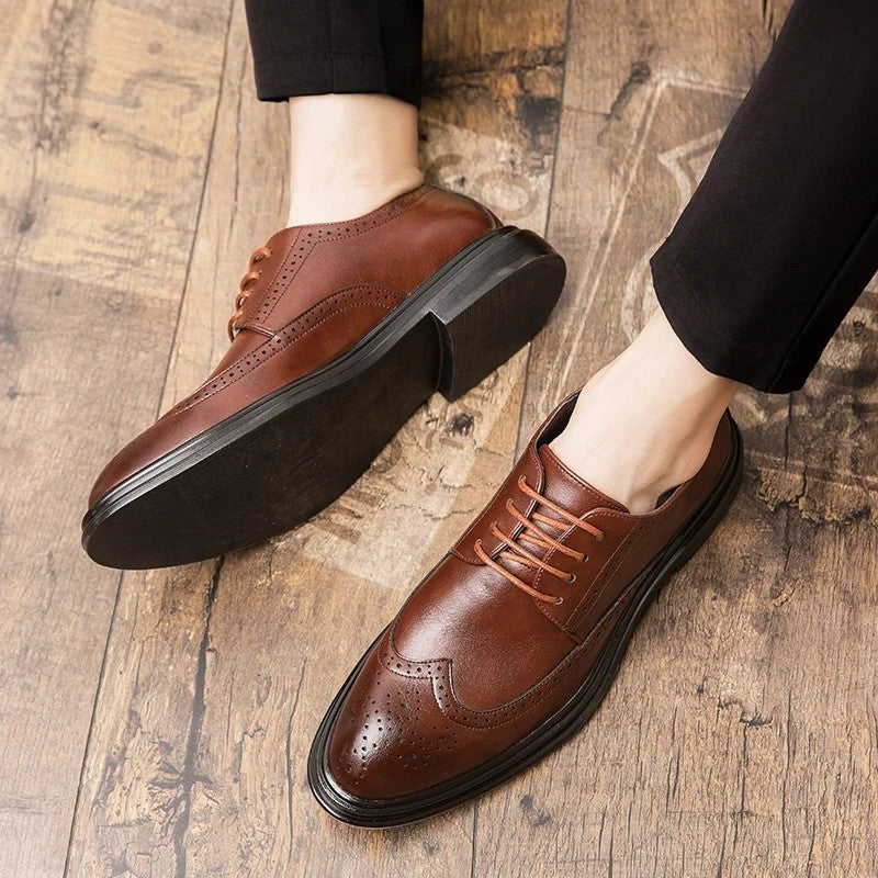 Arvello Wingtip Brogue Dress Shoes