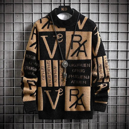Arvian Graphic Jacquard Knit Sweater