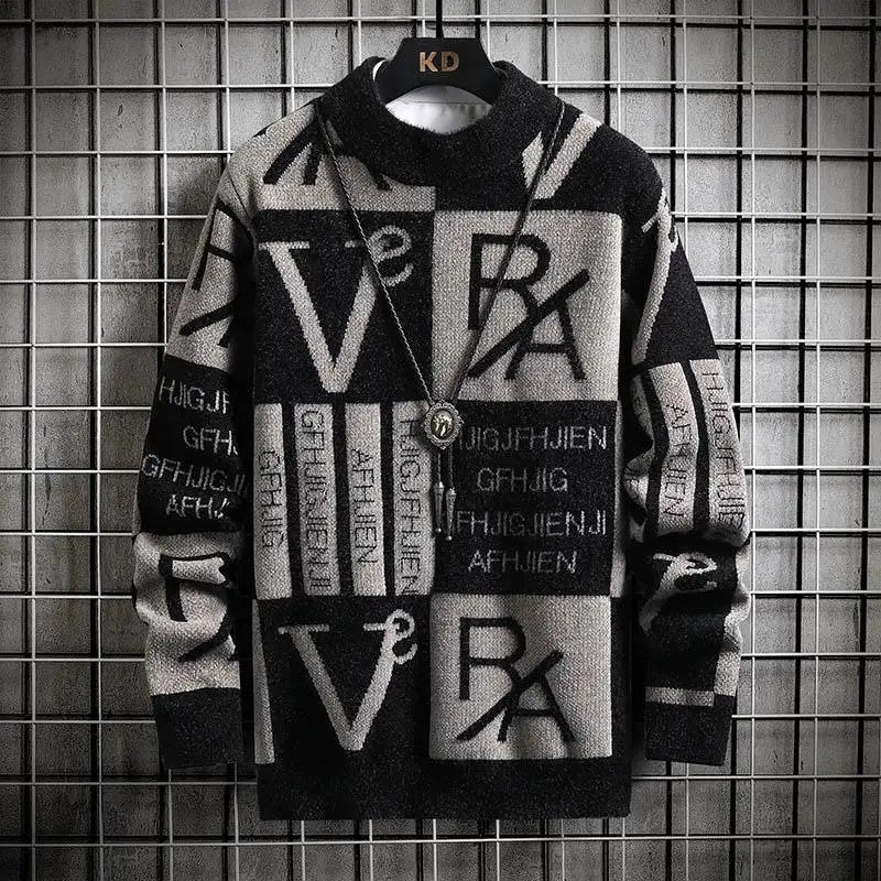 Arvian Graphic Jacquard Knit Sweater