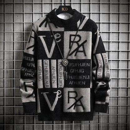Arvian Graphic Jacquard Knit Sweater