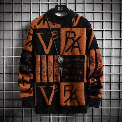 Arvian Graphic Jacquard Knit Sweater