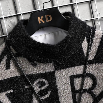 Arvian Graphic Jacquard Knit Sweater