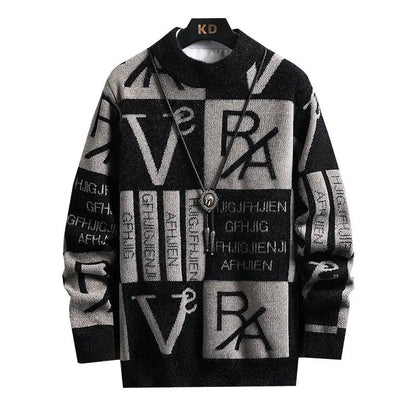 Arvian Graphic Jacquard Knit Sweater