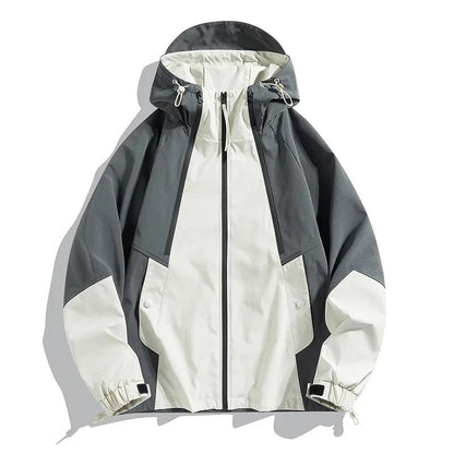 Arvion Colorblock Hooded Windbreaker Jacket