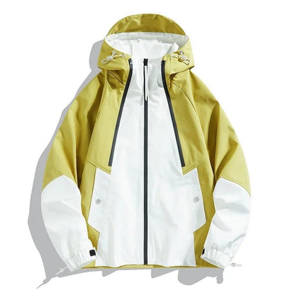Arvion Colorblock Hooded Windbreaker Jacket