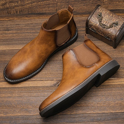 Arvion Sleek Elastic Chelsea Boots