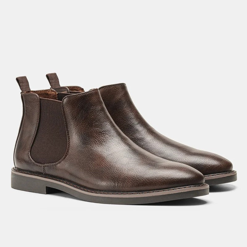 Arvion Sleek Elastic Chelsea Boots