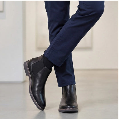 Arvion Sleek Elastic Chelsea Boots
