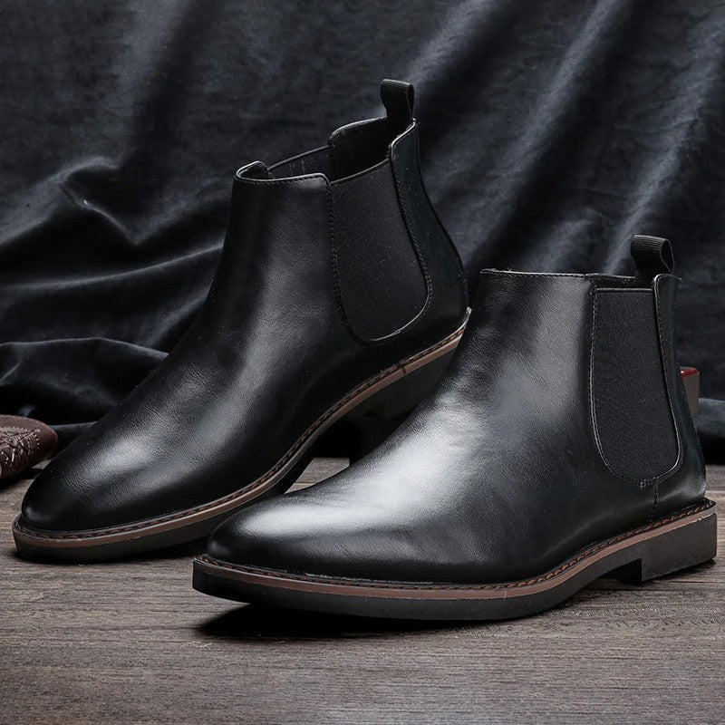 Arvion Sleek Elastic Chelsea Boots