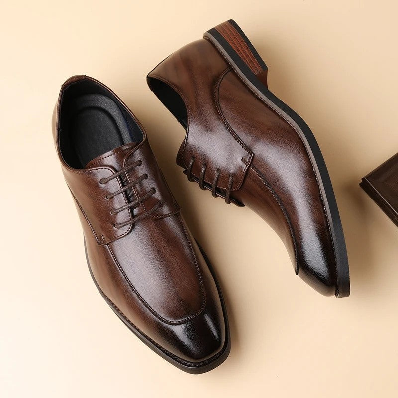 Calviro Polished Lace-Up Dress Shoes