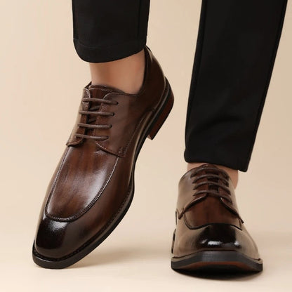 Calviro Polished Lace-Up Dress Shoes