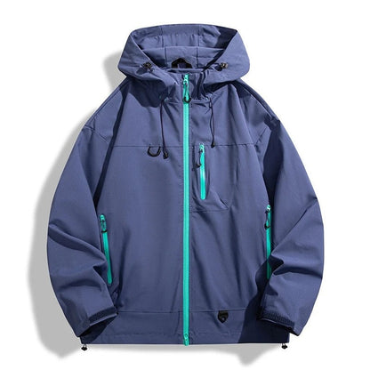 Drevik Lightweight Hooded Windbreaker Jacket