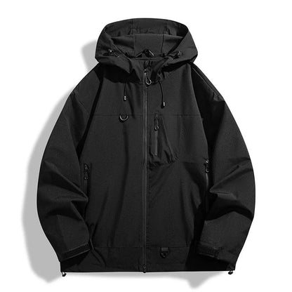Drevik Lightweight Hooded Windbreaker Jacket