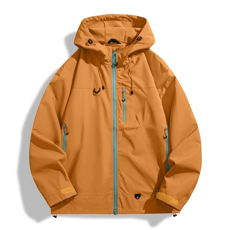 Drevik Lightweight Hooded Windbreaker Jacket