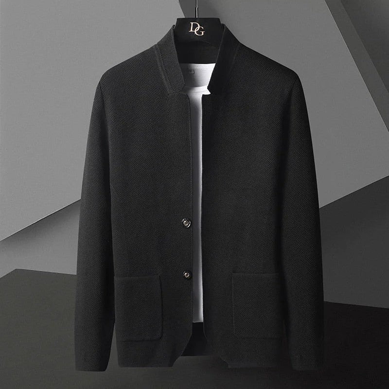 Duvane Textured Knit Casual Blazer