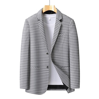 Elviro Check Pattern Relaxed Blazer