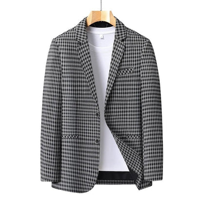 Elviro Check Pattern Relaxed Blazer