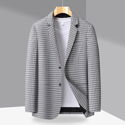 Elviro Check Pattern Relaxed Blazer