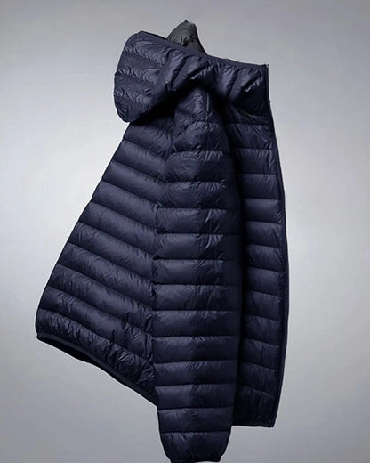 Enzio Lightweight Hooded Puffer Jacket