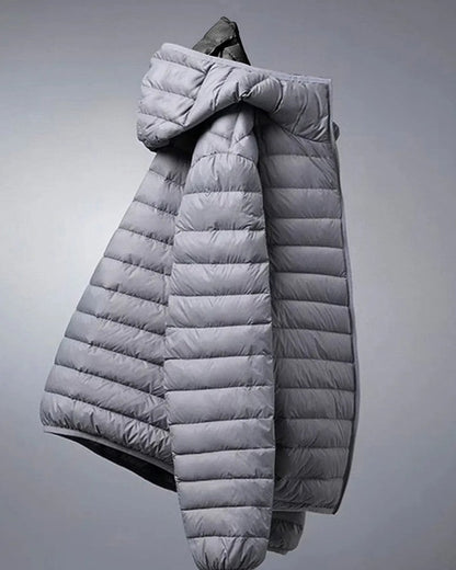 Enzio Lightweight Hooded Puffer Jacket