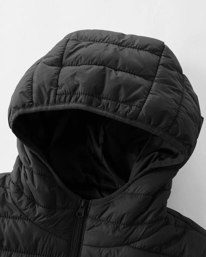 Enzio Lightweight Hooded Puffer Jacket