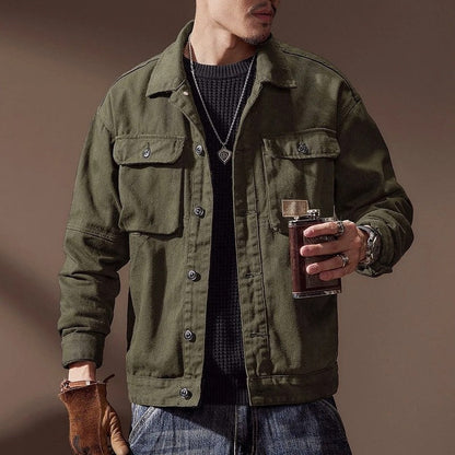 Plus Size Grimald Utility Cotton Field Jacket