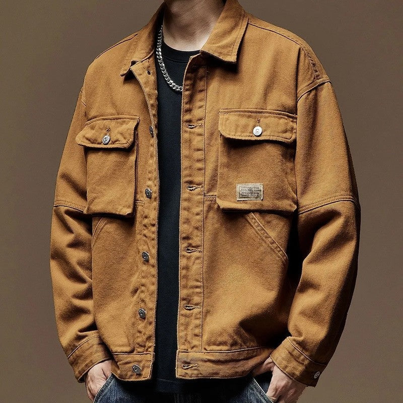 Plus Size Grimald Utility Cotton Field Jacket