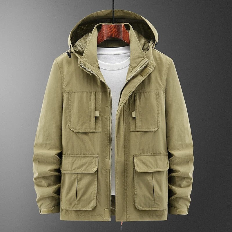 Plus Size Lareon Utility Hooded Field Jacket