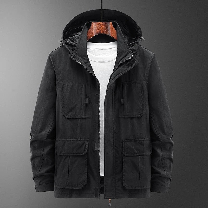 Plus Size Lareon Utility Hooded Field Jacket