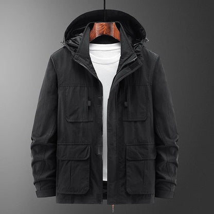 Plus Size Lareon Utility Hooded Field Jacket