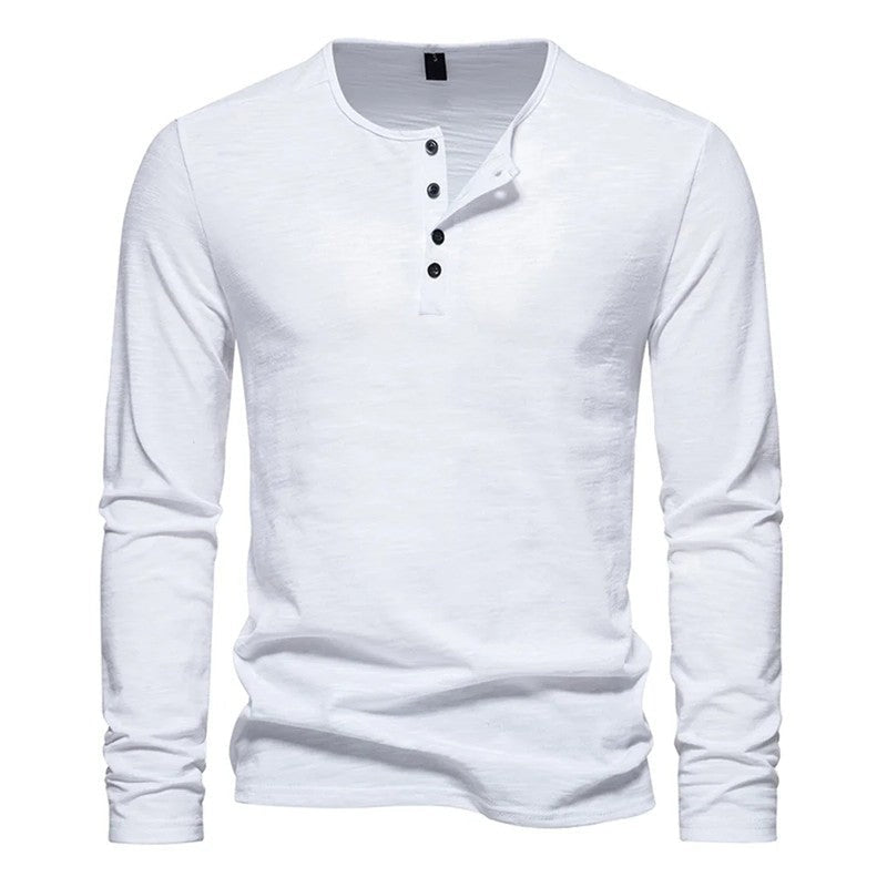 Lazari Relaxed Knit Henley Shirt