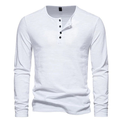 Lazari Relaxed Knit Henley Shirt
