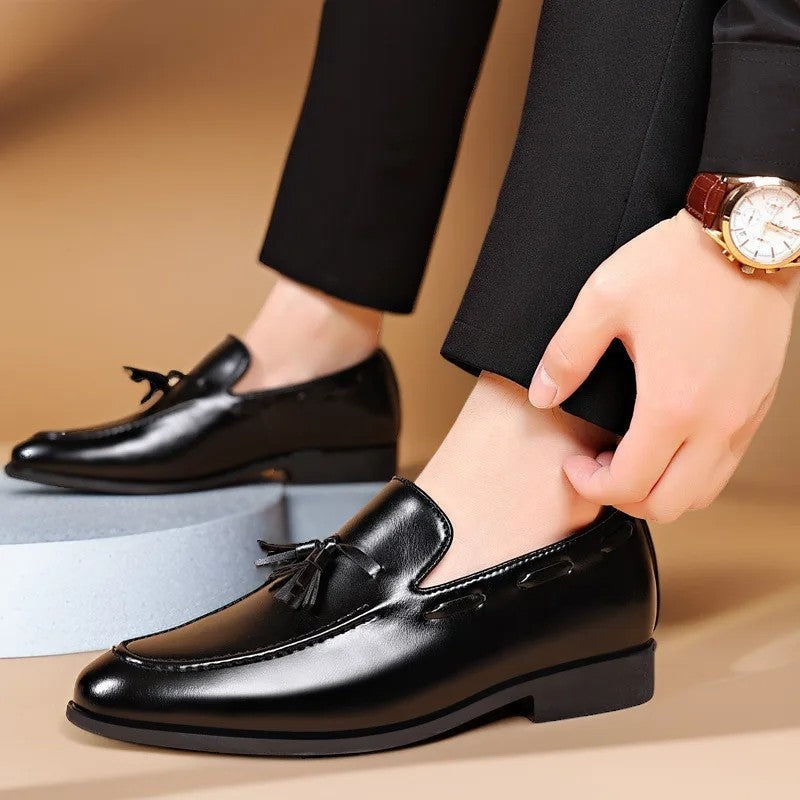 Lazaro Polished Tassel Dress Loafers