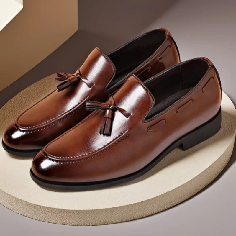 Lazaro Polished Tassel Dress Loafers