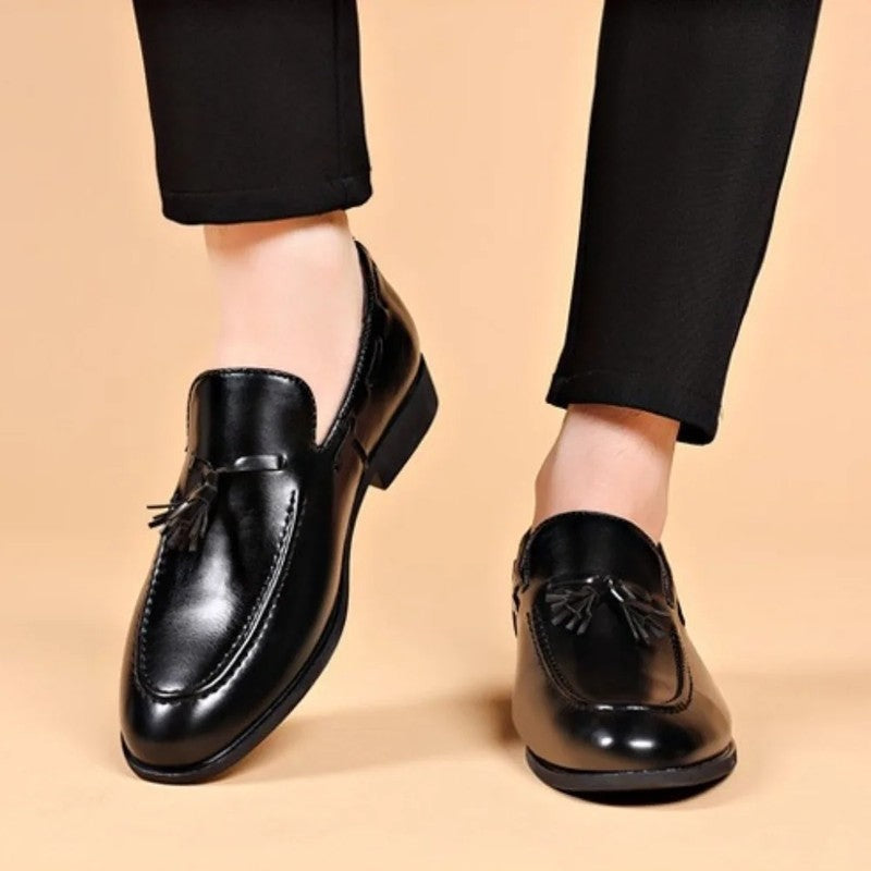 Lazaro Polished Tassel Dress Loafers