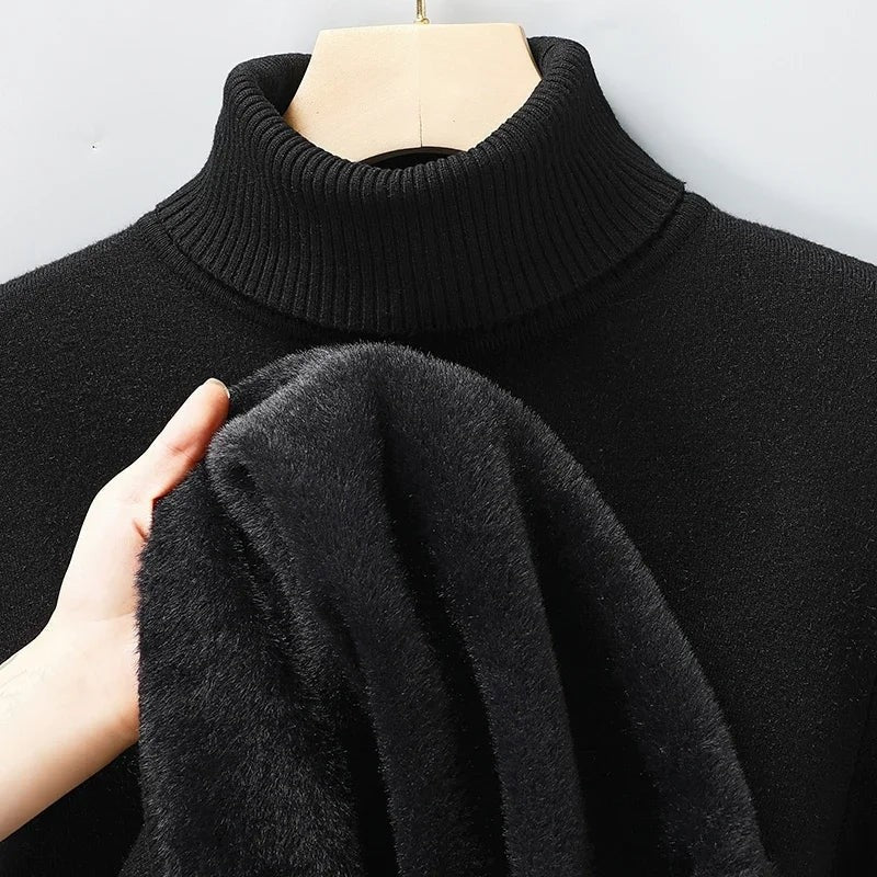 Lazaro Ribbed Knit Turtleneck Sweater