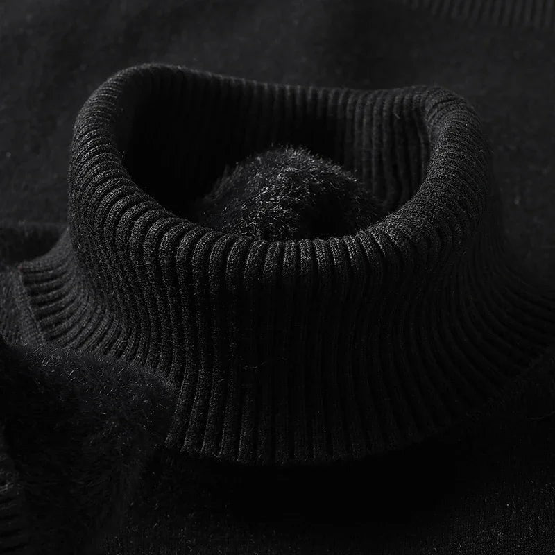 Lazaro Ribbed Knit Turtleneck Sweater