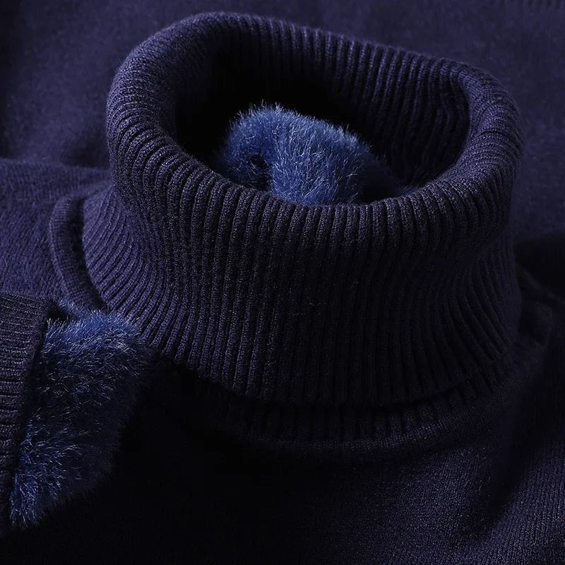 Lazaro Ribbed Knit Turtleneck Sweater