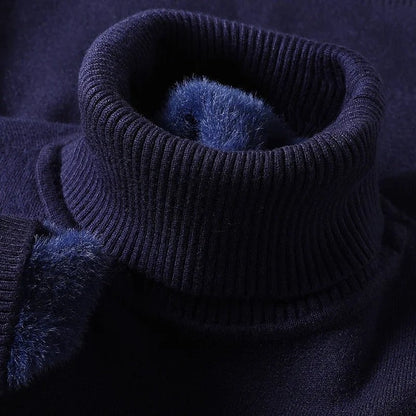 Lazaro Ribbed Knit Turtleneck Sweater