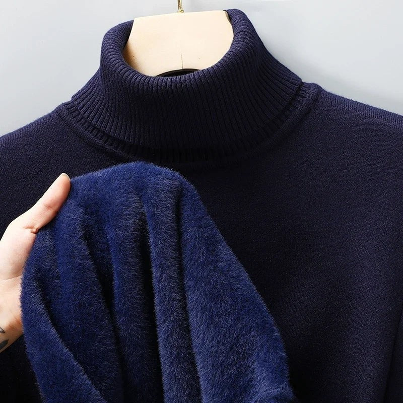 Lazaro Ribbed Knit Turtleneck Sweater