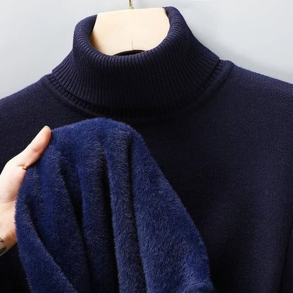 Lazaro Ribbed Knit Turtleneck Sweater