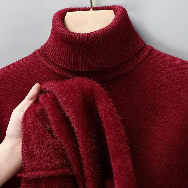 Lazaro Ribbed Knit Turtleneck Sweater