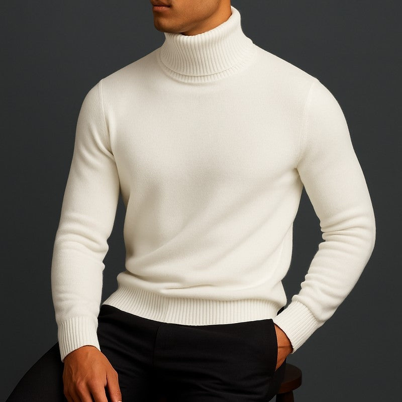 Lazaro Ribbed Knit Turtleneck Sweater