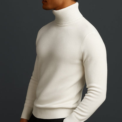 Lazaro Ribbed Knit Turtleneck Sweater